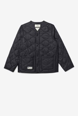 FILA Project 7 Lightweight Quilted Jackets Black,Womens Clothing | CA.VIRYBN432